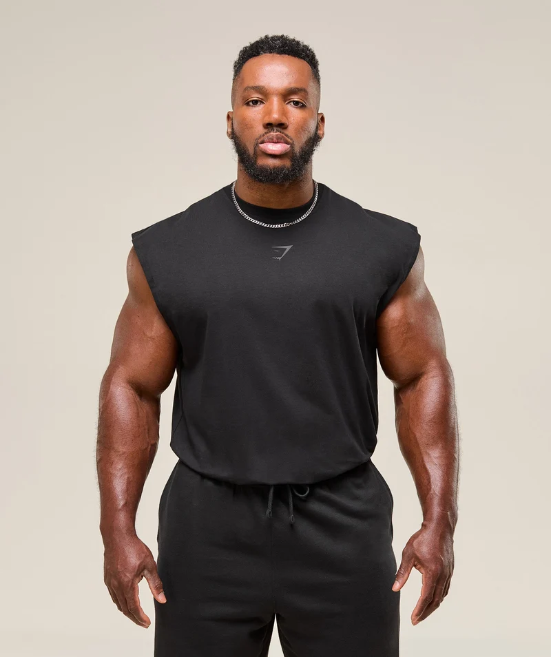 Gymshark Power Cut Off Tank - Black