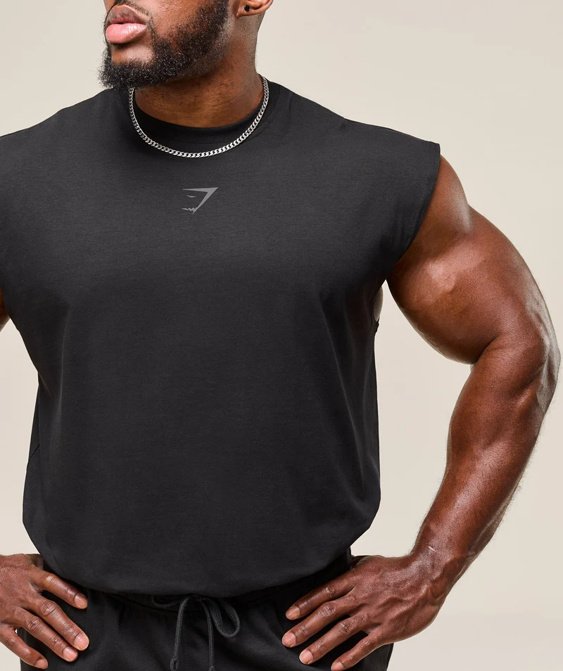 Gymshark Power Cut Off Tank - Black