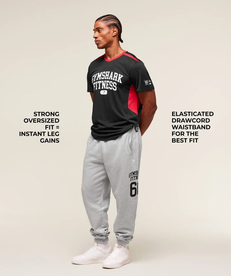 Gymshark Varsity Oversized Jogger - Light Grey Core Marl
