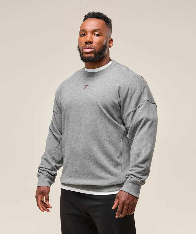 Gymshark Power Crew - Charcoal Core Marl