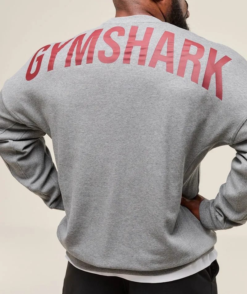 Gymshark Power Crew - Charcoal Core Marl