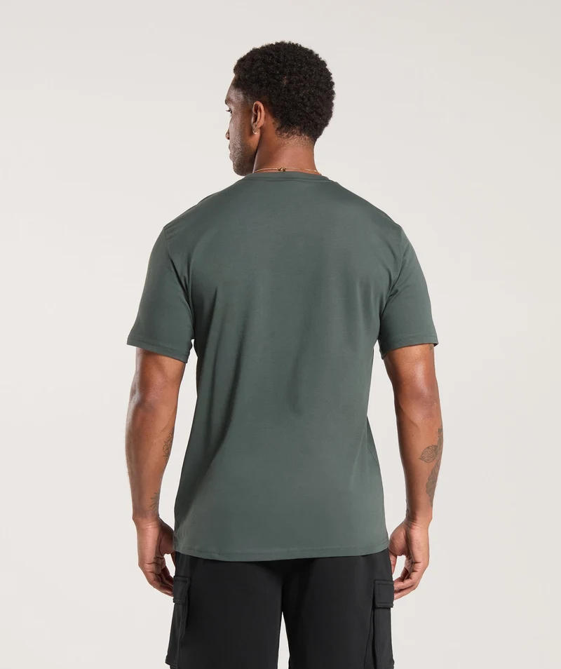Gymshark Crest T-Shirt - Slate Teal