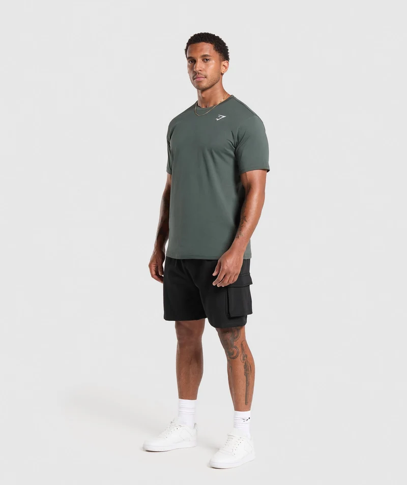 Gymshark Crest T-Shirt - Slate Teal