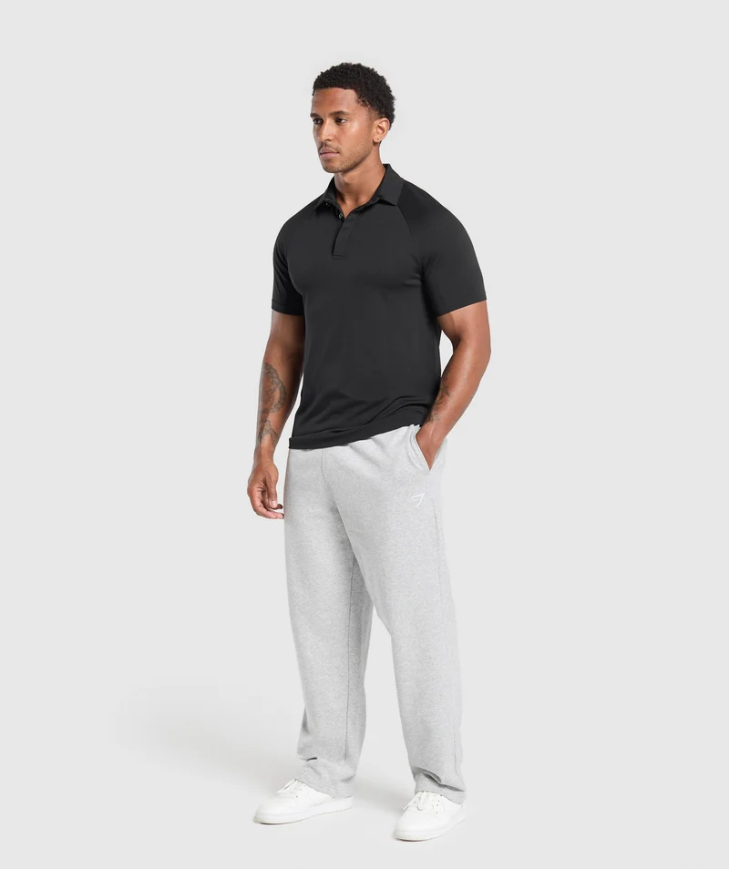 Gymshark Seamless Polo Shirt - Black