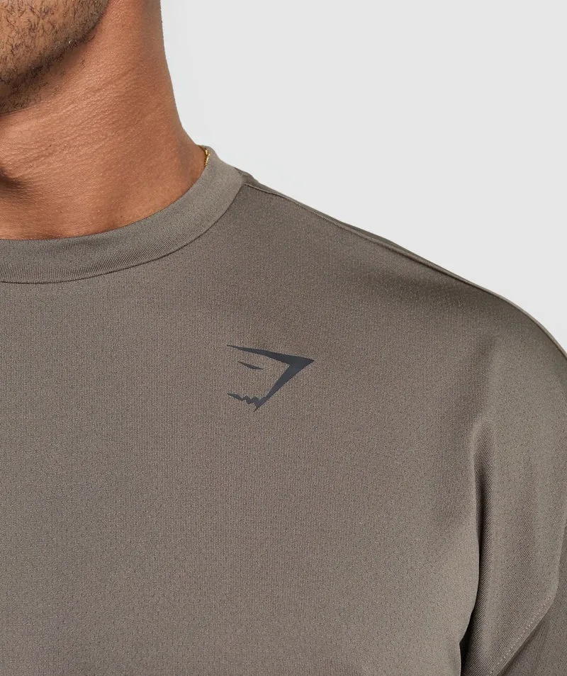 Gymshark Arrival Oversized T-Shirt - Camo Brown