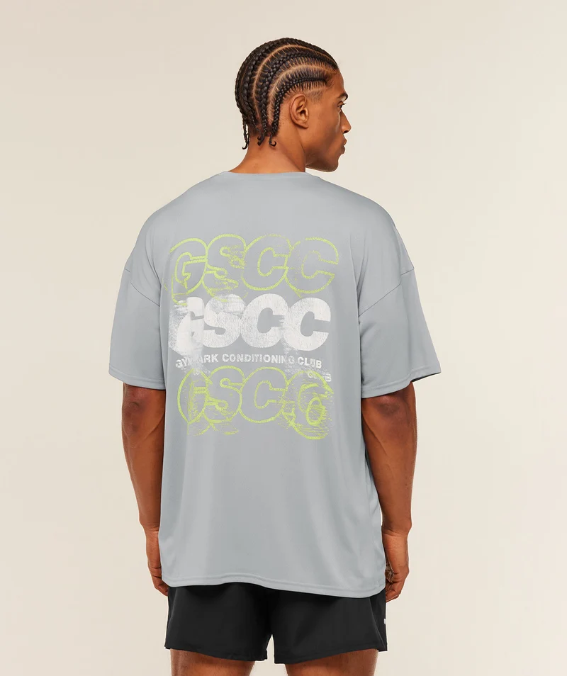 Gymshark GSCC Graphic T-Shirt - Denim Grey