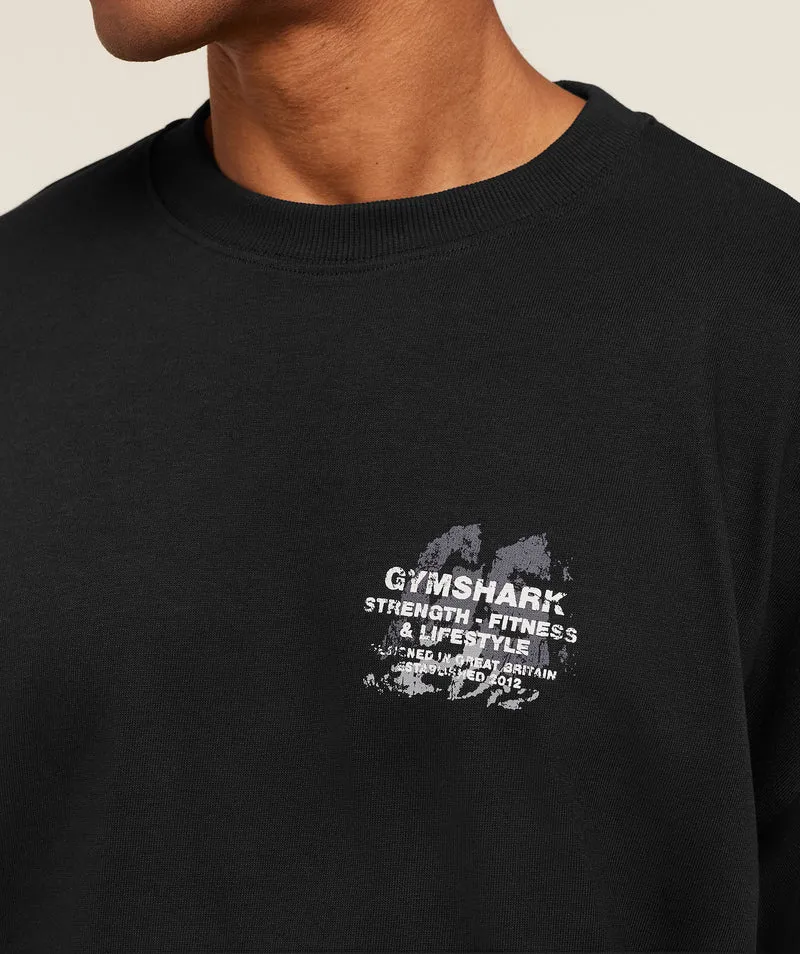 Gymshark Strength Fitness & Lifestyle Long Sleeve T-Shirt - Black