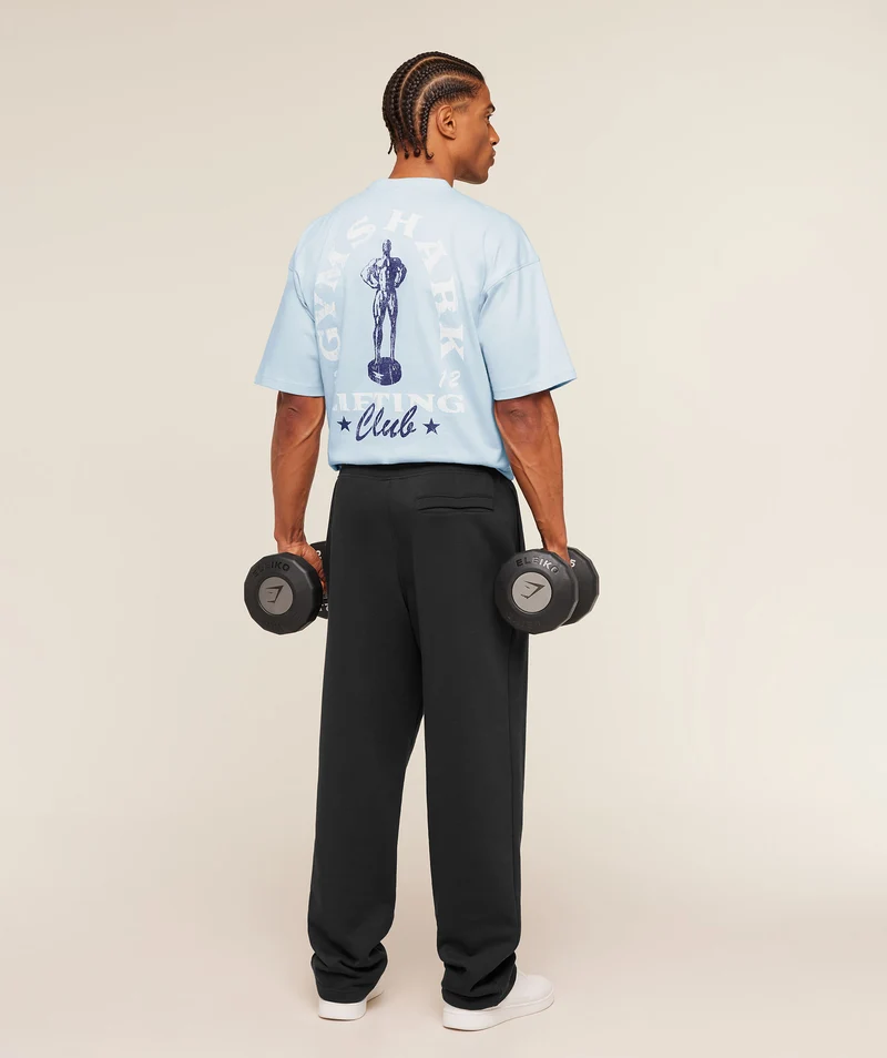 Gymshark Trophy Graphic T-Shirt - Chilled Blue