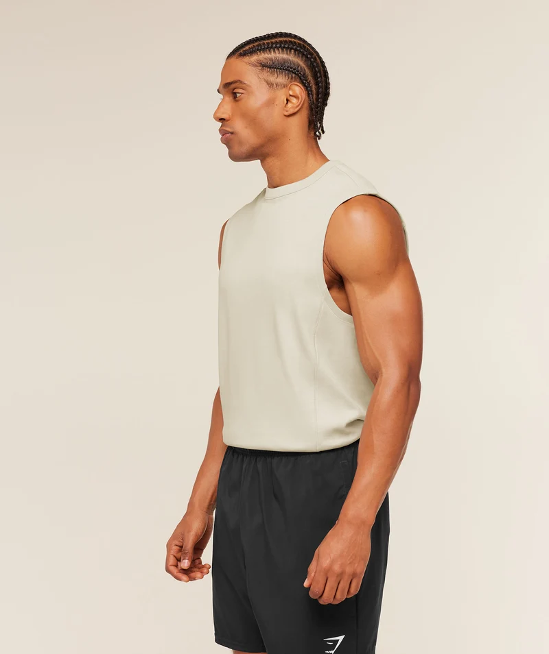 Gymshark Off Duty Tank - Pebble Grey