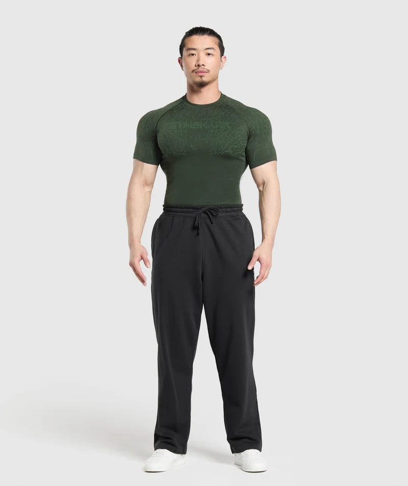 Gymshark Tectonic Seamless T Shirt - Trail Green/Classic Green