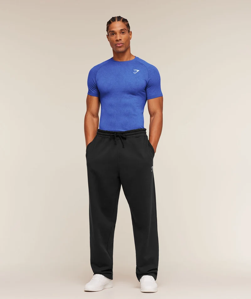 Gymshark Geo Seamless Grid T-Shirt - Force Blue/Steady Purple
