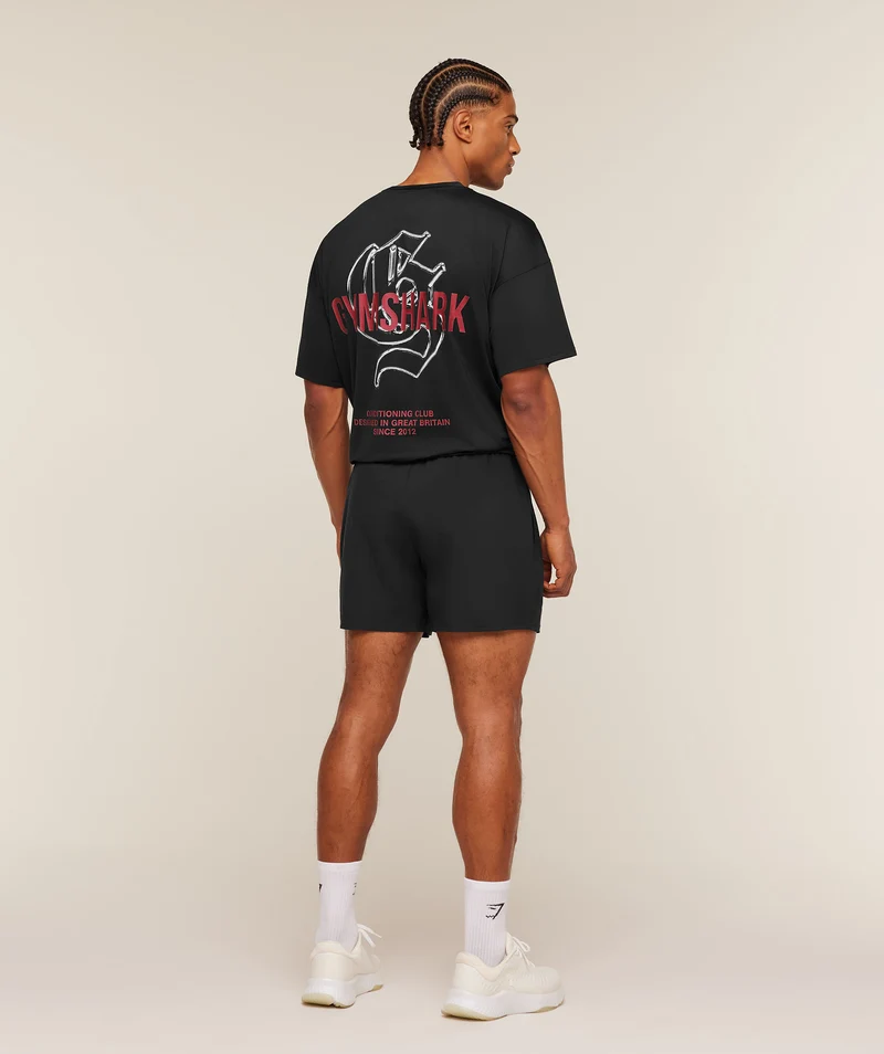 Gymshark Chrome Graphic T-Shirt - Black