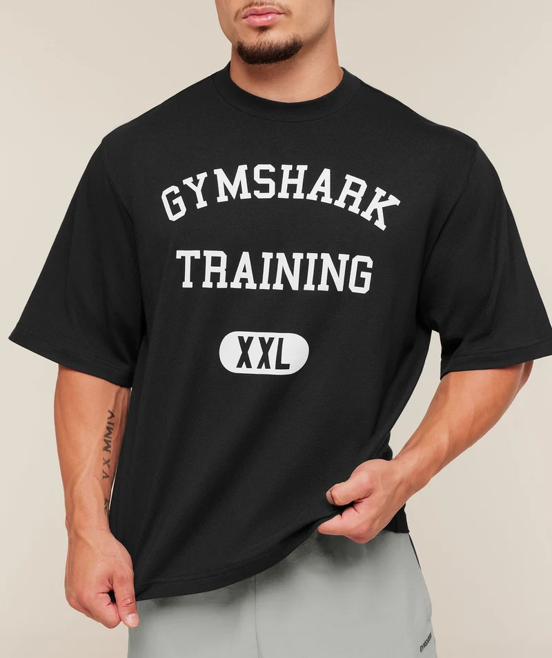 Gymshark Training Graphic T-Shirt - Black