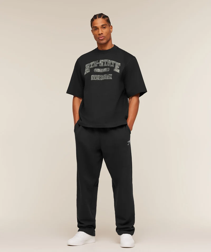 Gymshark Ath-State Graphic T-Shirt - Black