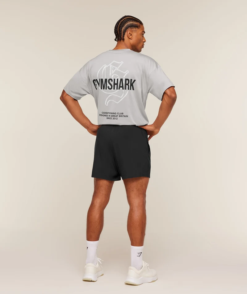 Gymshark Chrome Graphic T-Shirt - Stratus Grey