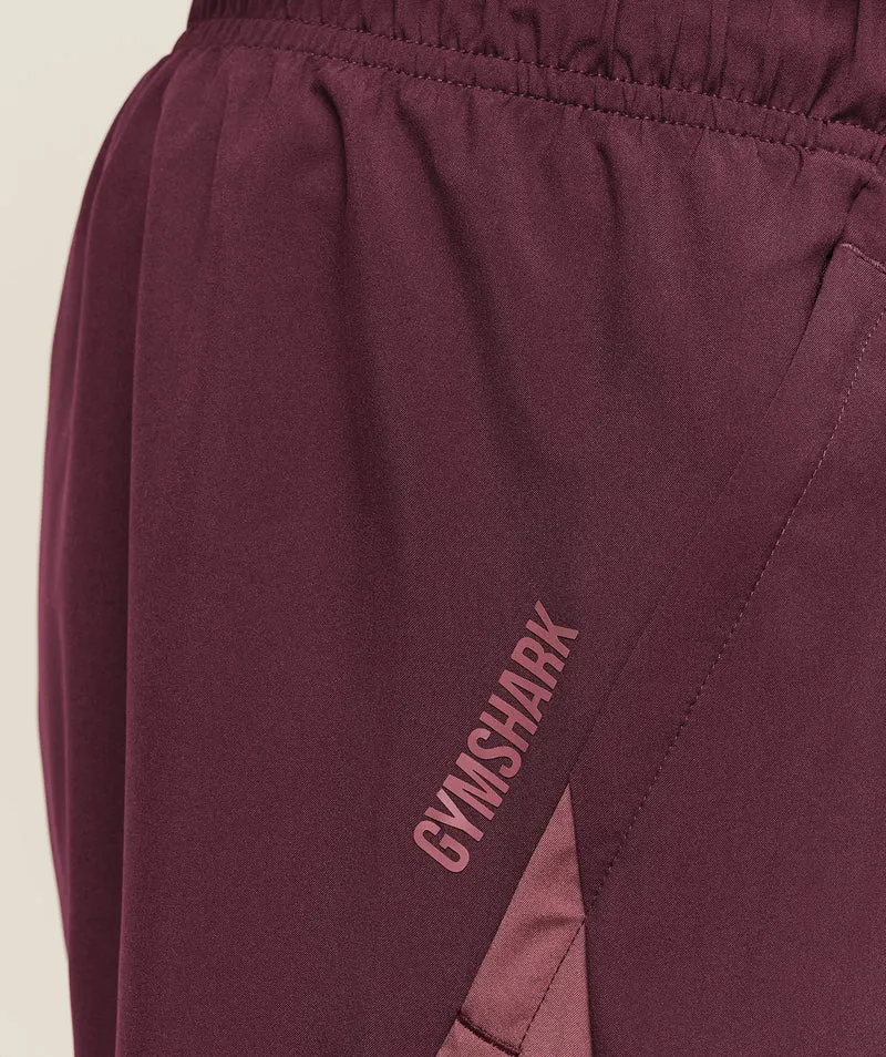 Gymshark Sport 5" 2-in-1 Shorts - Impact Burgundy/Reset Pink