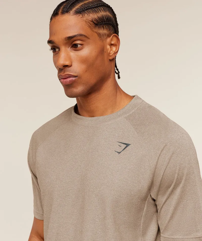Gymshark Weekend T-Shirt - Cement Brown/Tinted White