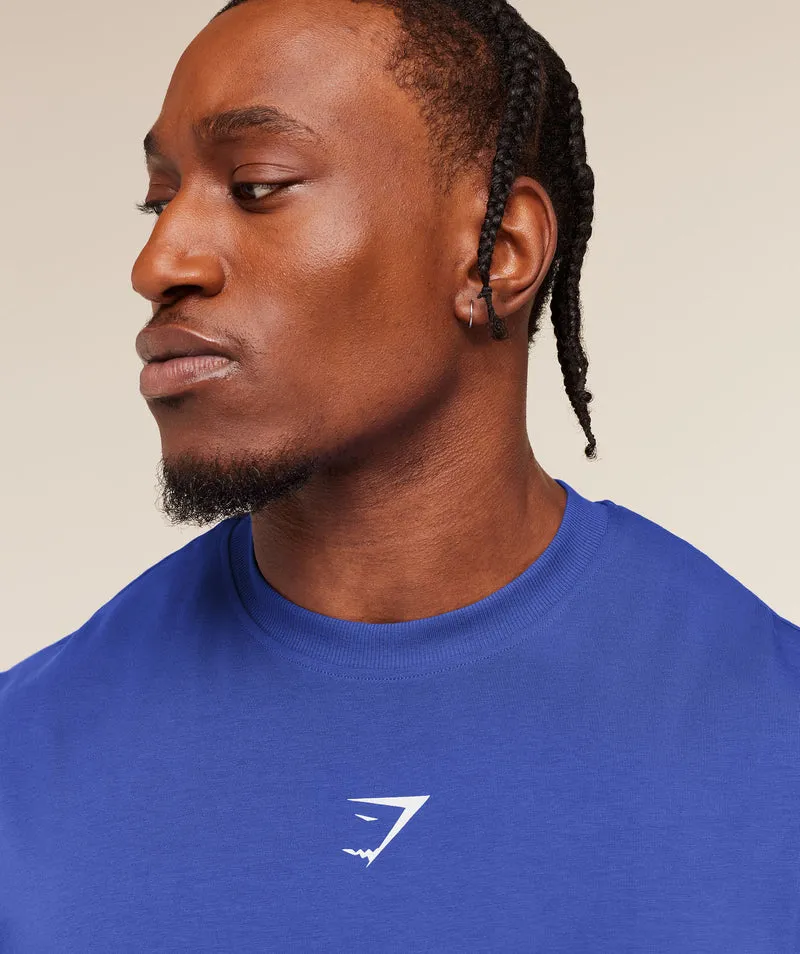 Gymshark Power Cut Off Tank - Force Blue