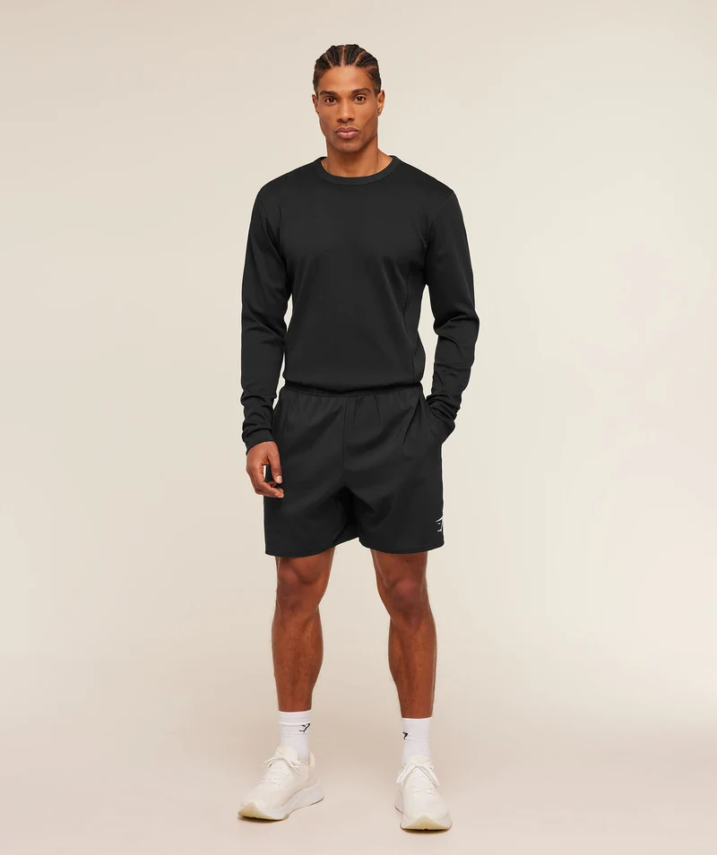 Gymshark Off Duty Long Sleeve T-Shirt - Black