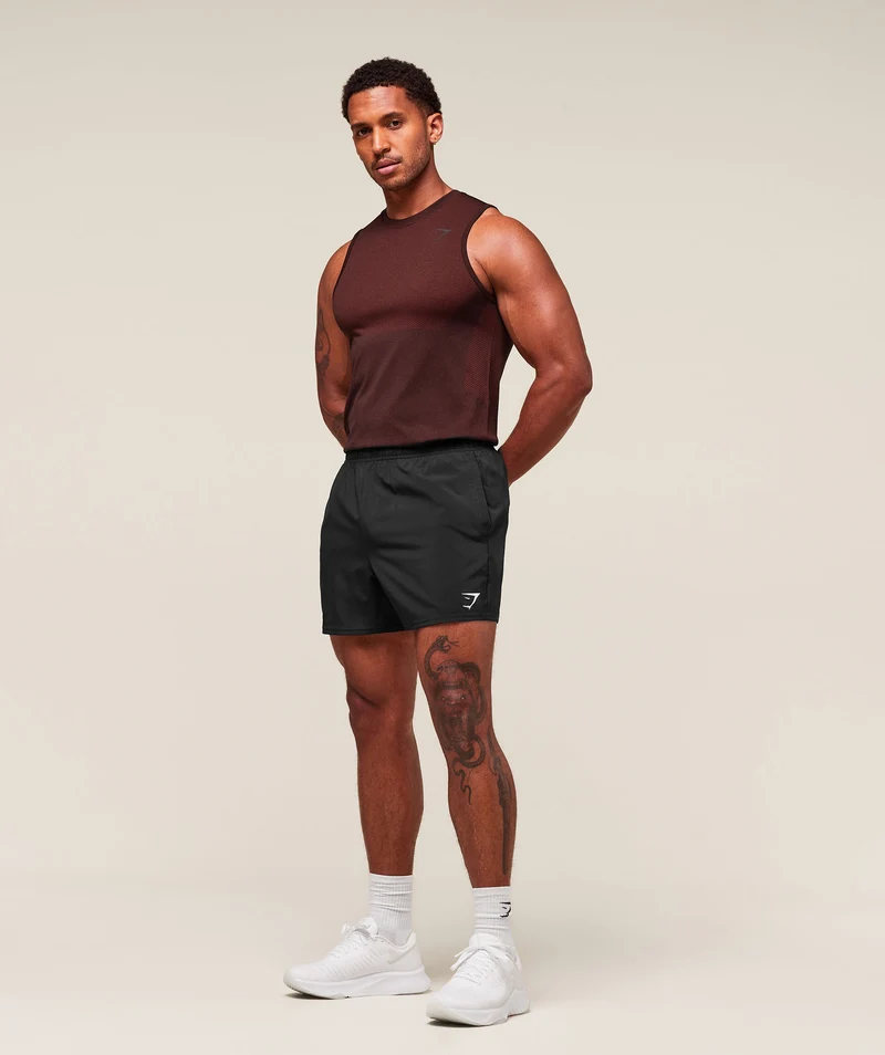 Gymshark Vital Tank - Black/Sets Red