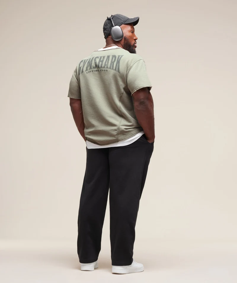 Gymshark Heritage Washed Rag Top - Stone Grey/Acid Wash Small Ball