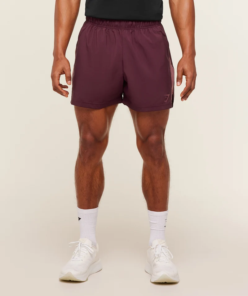 Gymshark Sport 5" Shorts - Impact Burgundy/Reset Pink