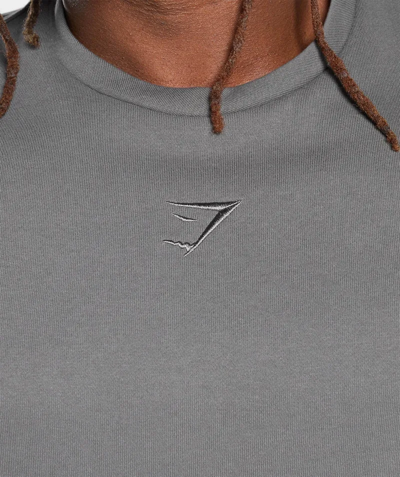 Gymshark Super Natural Cut Off T-Shirt - Brushed Grey