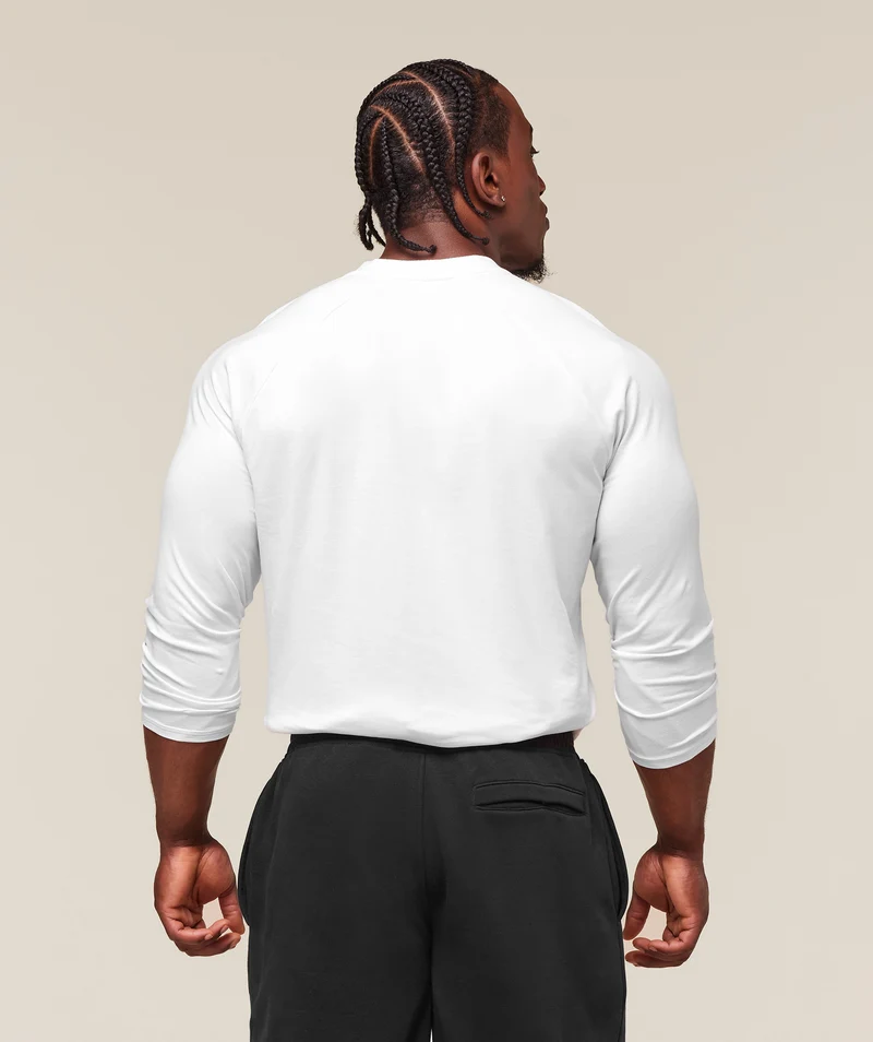 Gymshark Legacy Henley - White