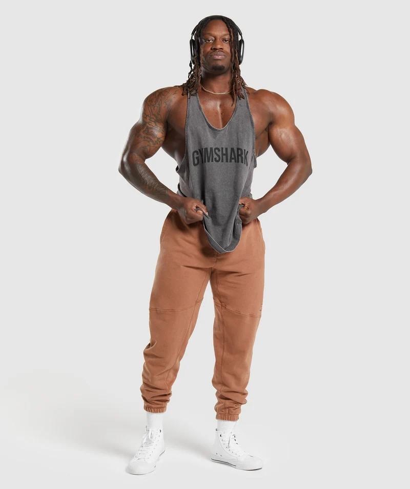 Gymshark Power Washed Jogger - Canyon Brown/Acid Wash Small Ball