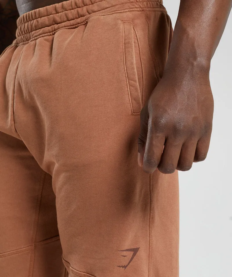 Gymshark Power Washed Jogger - Canyon Brown/Acid Wash Small Ball