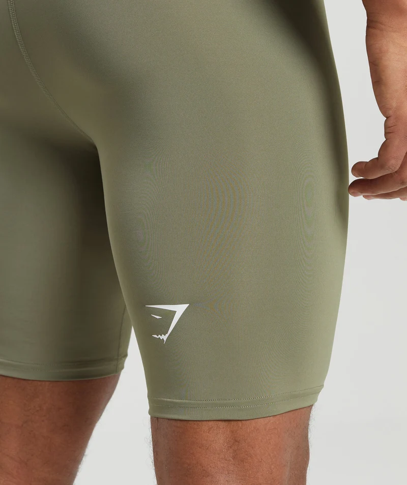 Gymshark Element Baselayer Shorts - Utility Green