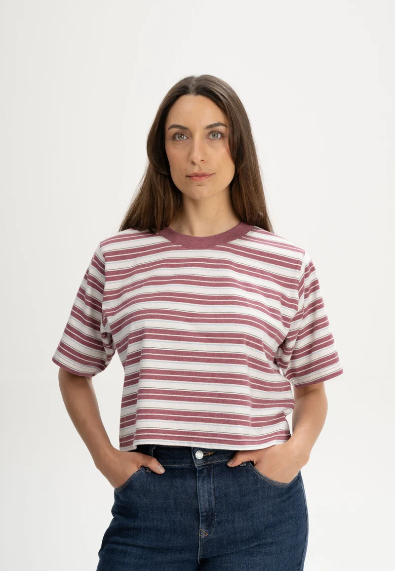 Cropped T-Shirt Style DESNA Stripes