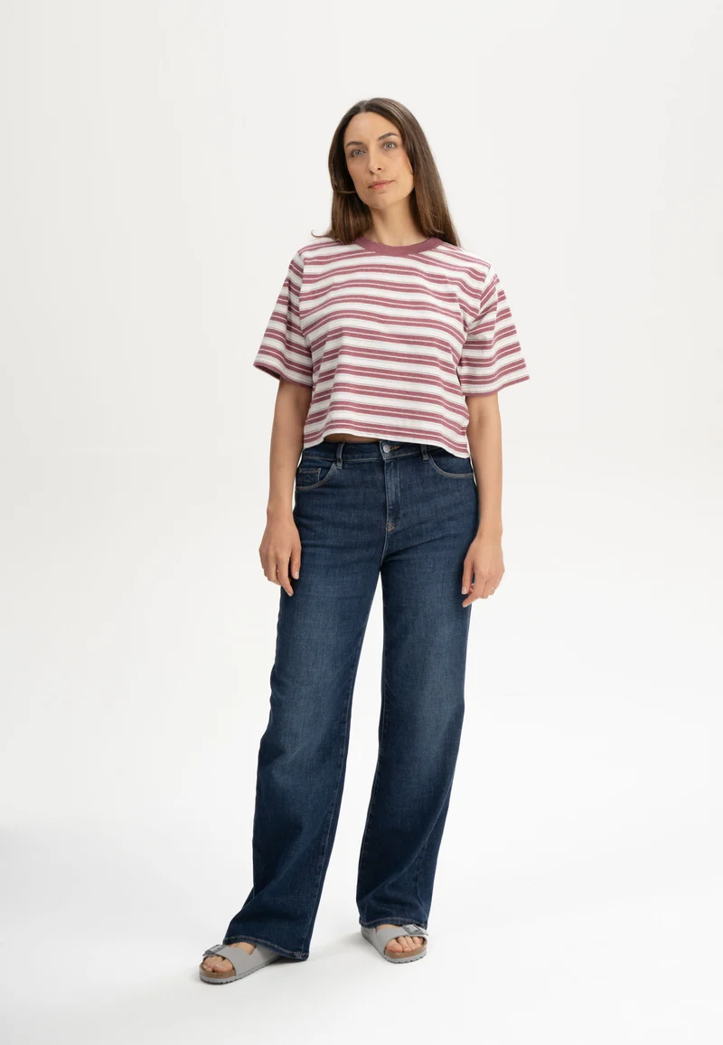 Cropped T-Shirt Style DESNA Stripes