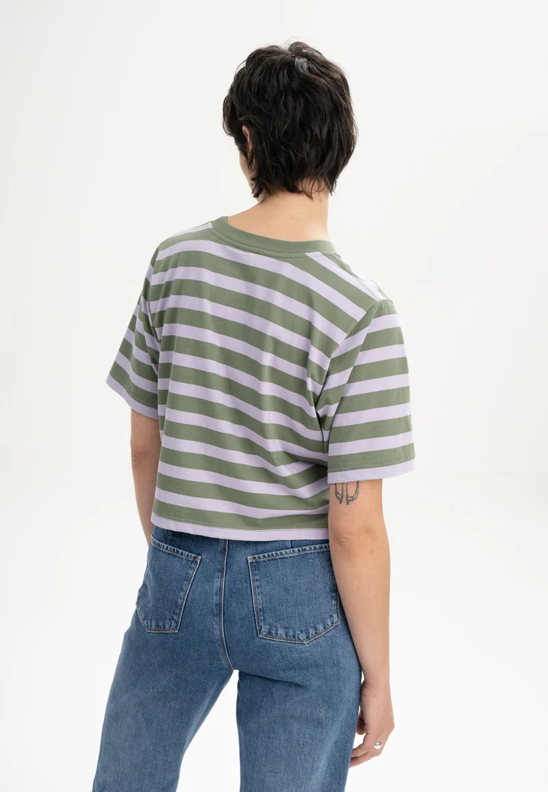 Cropped T-Shirt Style DESNA Stripes