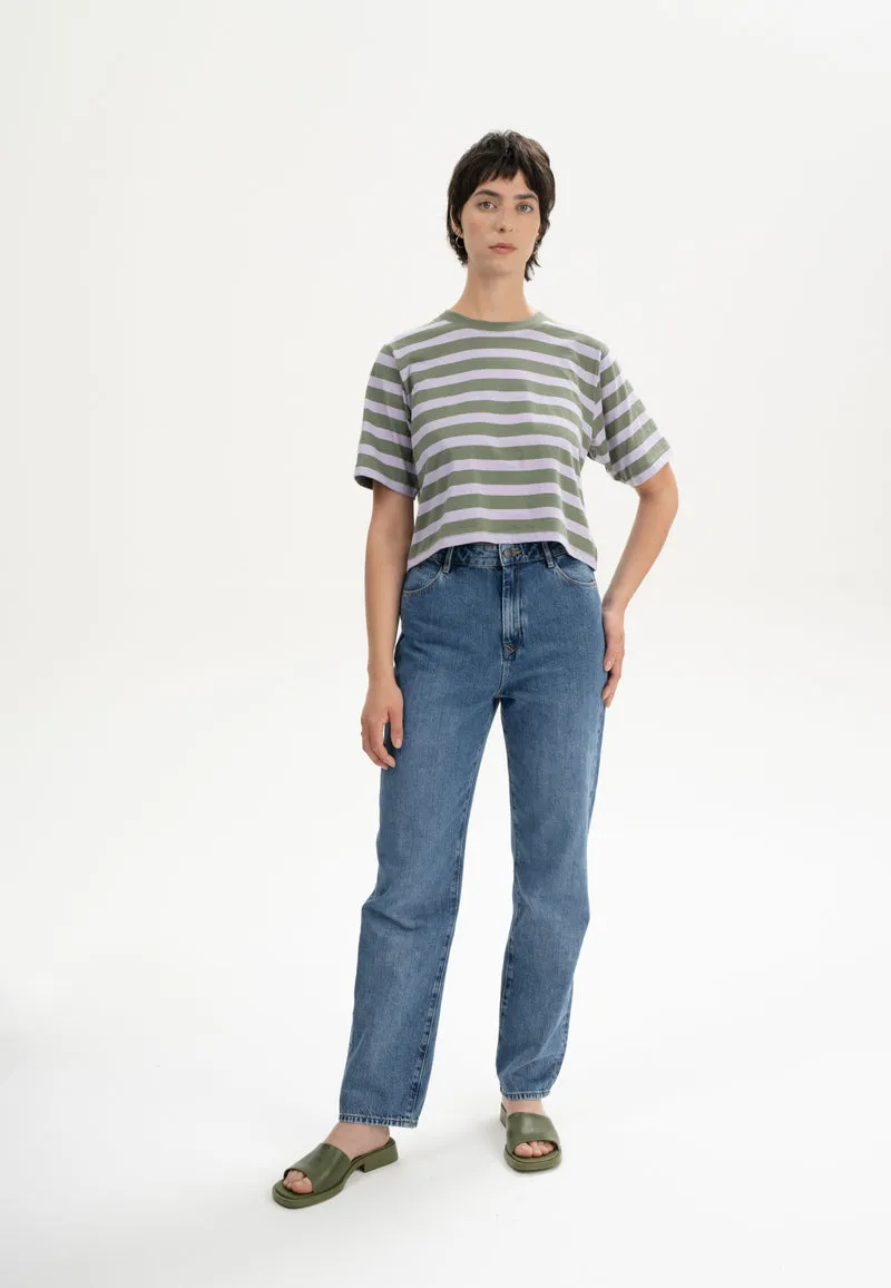 Cropped T-Shirt Style DESNA Stripes