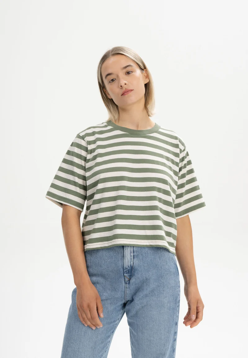 Cropped T-Shirt Style DESNA Stripes