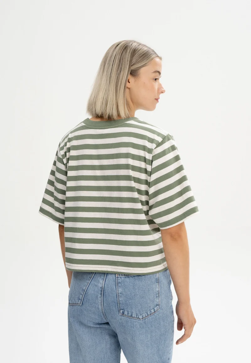 Cropped T-Shirt Style DESNA Stripes