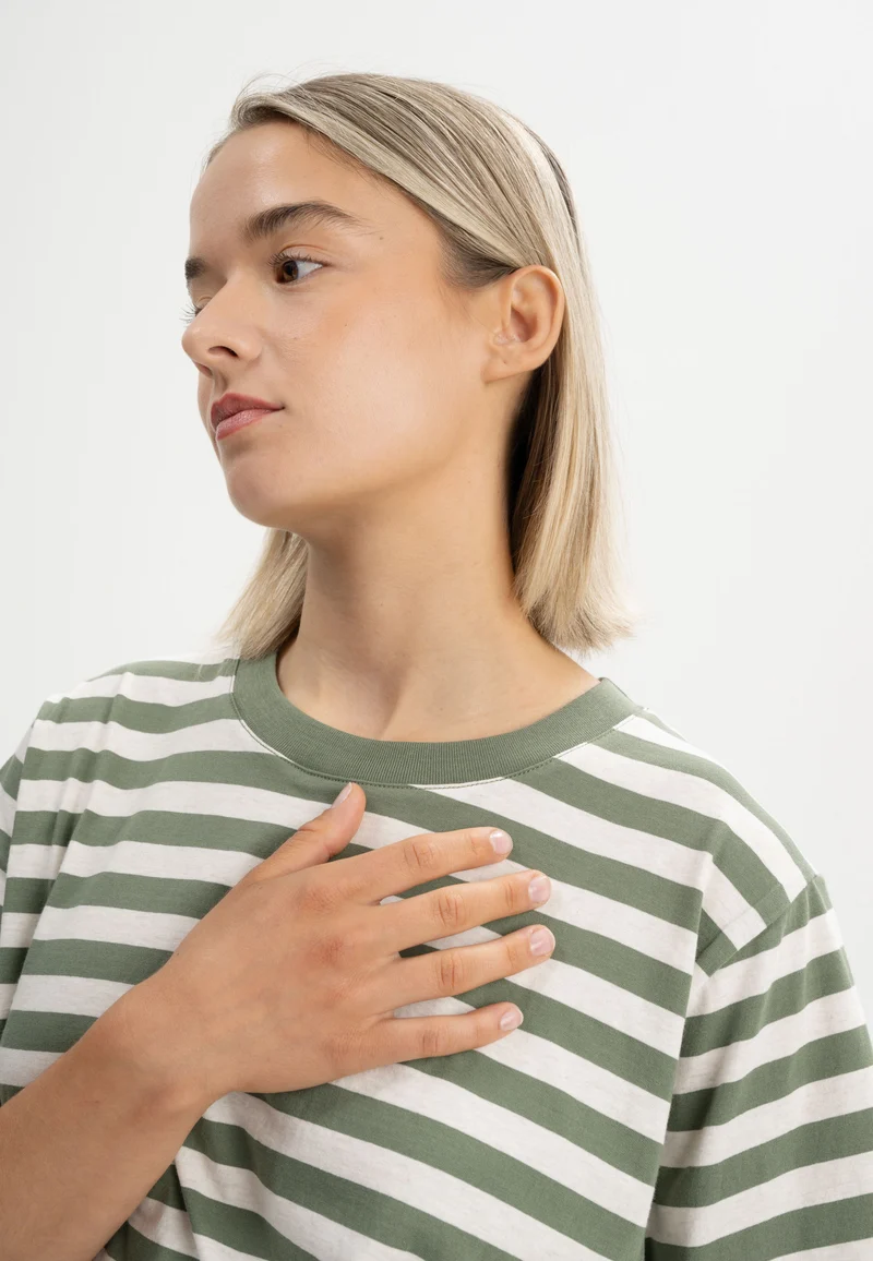 Cropped T-Shirt Style DESNA Stripes