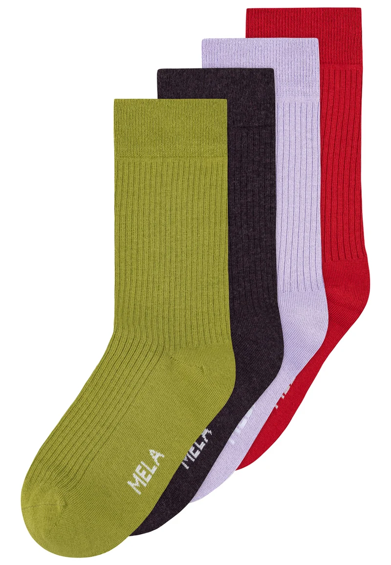 Gerippte Socken 4 Paare