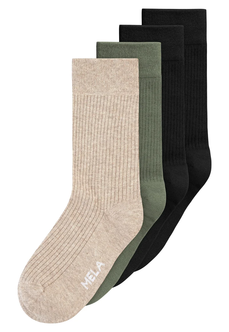 Gerippte Socken 4 Paare