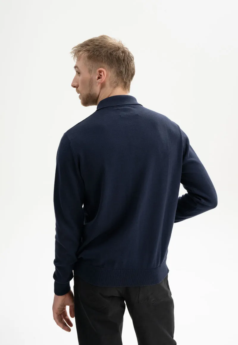 Langarm Strick Poloshirt Style HARISH