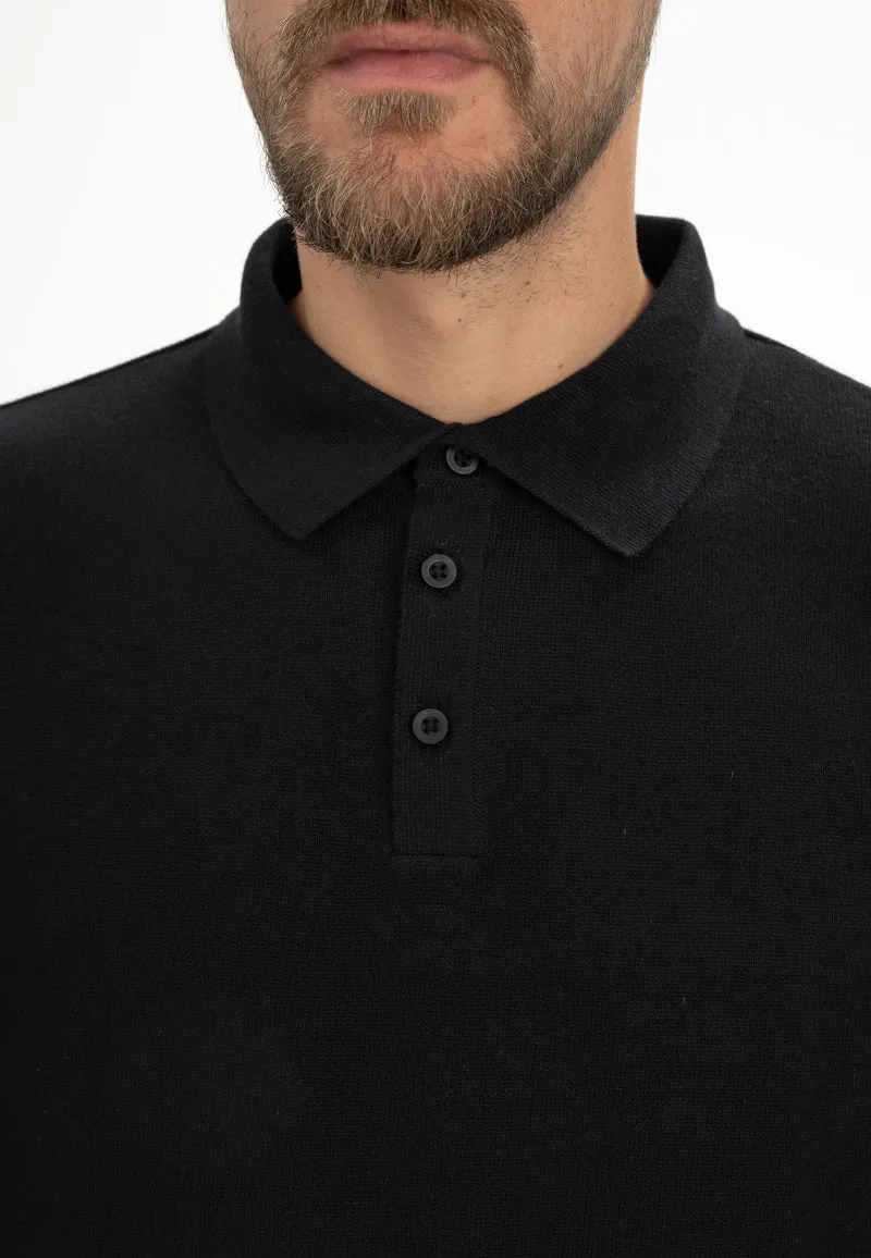 Langarm Strick Poloshirt Style HARISH