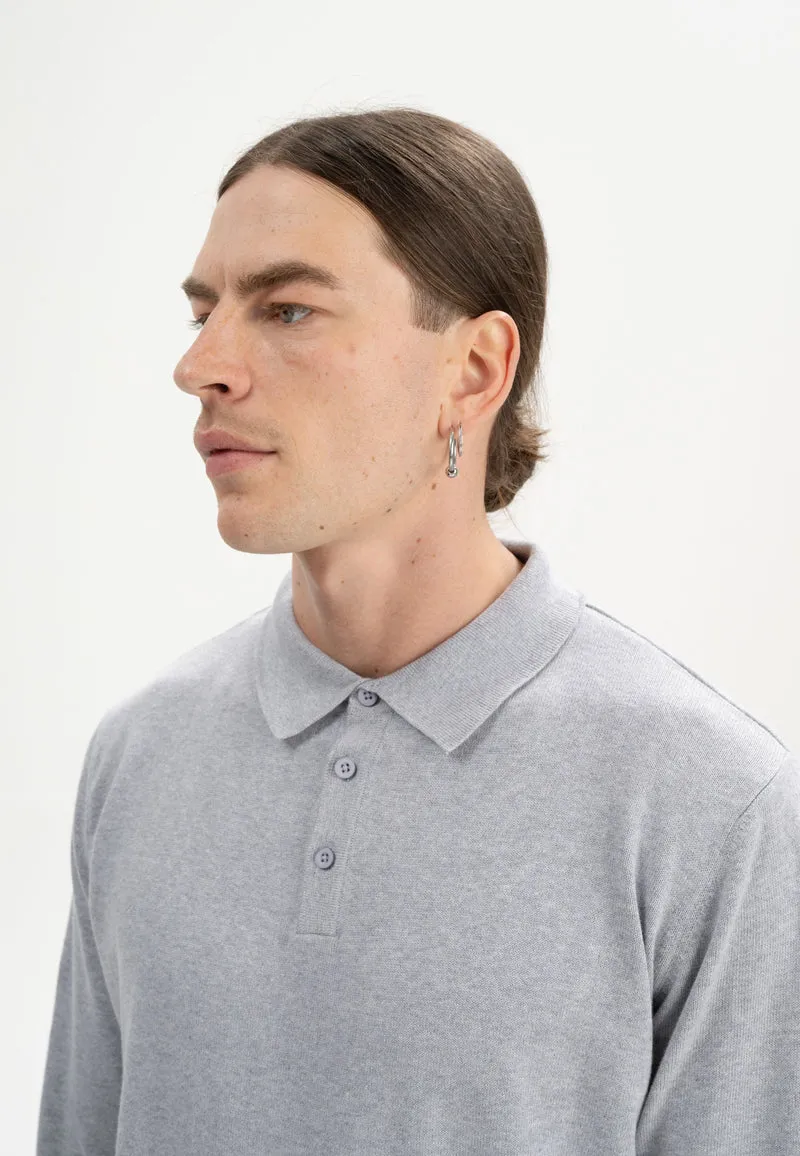 Langarm Strick Poloshirt Style HARISH