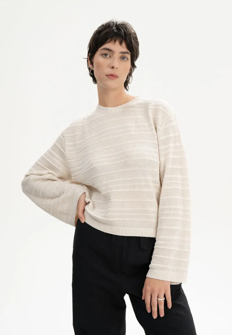 Strukturierter Strickpullover Style JALIDI