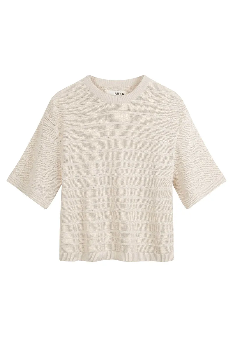 Strukturiertes Strick T-Shirt Style AROHI