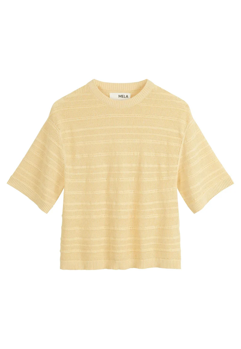 Strukturiertes Strick T-Shirt Style AROHI