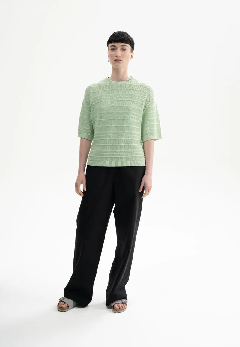 Strukturiertes Strick T-Shirt Style AROHI
