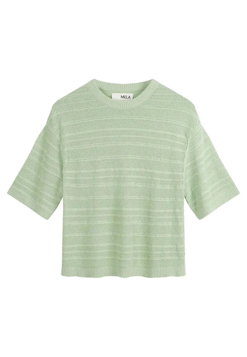 Strukturiertes Strick T-Shirt Style AROHI