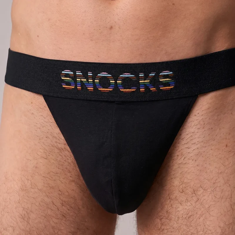 Männer Tanga Pride | Schwarz (Pride)