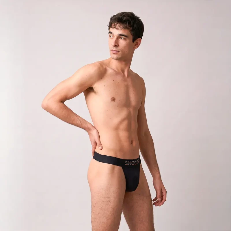 Männer Tanga Pride | Schwarz (Pride)